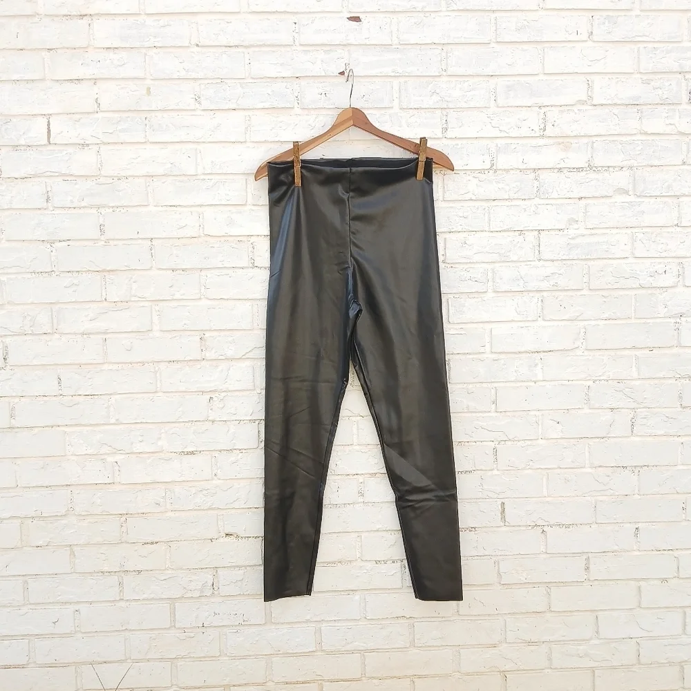 Joie Faux Leather Pants Leggings Size Large - Picture 3 of 7